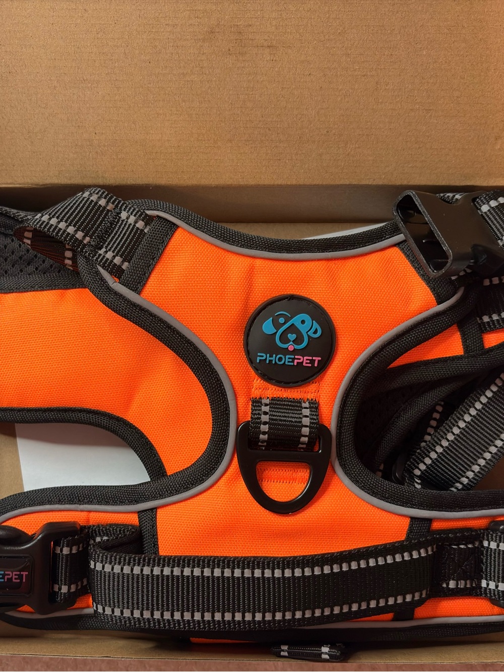 Orange Reflective Small Pet Harness